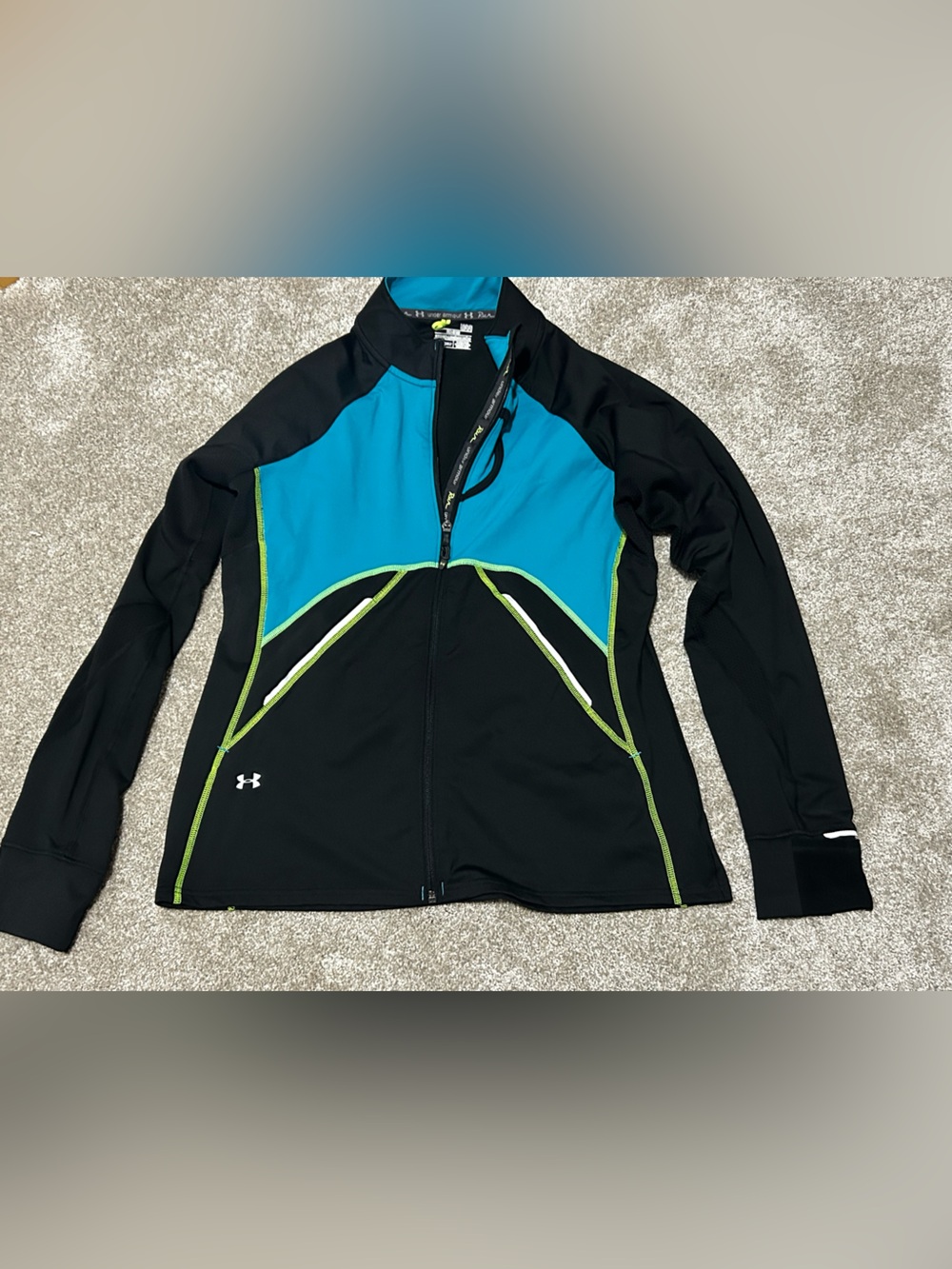 Under Armour Run ColdGear Semi-Fitted Full Zip Running Pullover Women’s Large